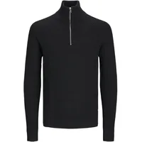 JACK & JONES JACK&JONES »JJPANNEL KNIT HALF ZIP AW24«, Black,