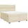 vidaXL Boxspringbett mit Matratze Creme 180x200 cm Stoff