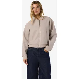 Noisy May Damen Nmeddi L/S Bomber Jacket FWD Noos, Silver Lining, l - L