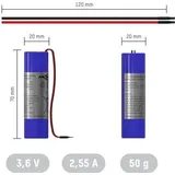 Ansmann Spezial-Akku 18650 Kabel Li-Ion 3.6 V 2550 mAh