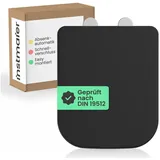 instmaier WC-Sitz instmaier Helma, Toilettendeckel mit Absenkautomatik, Absenkautomatik, zur Reinigung abnehmbar, Duroplast schwarz Eckig