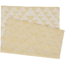 carpetfine Baumwollteppich Kelim Durry robuster Flachgewebe-Teppich Gelb 80x150 cm für Wohnzimmer, Schlafzimmer & Kinderzimmer