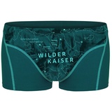 EIN SCHÖNER FLECK ERDE Herren Boxershorts - Shorts, Print, Bio-Baumwolle Wilder Kaiser (Petrol) L