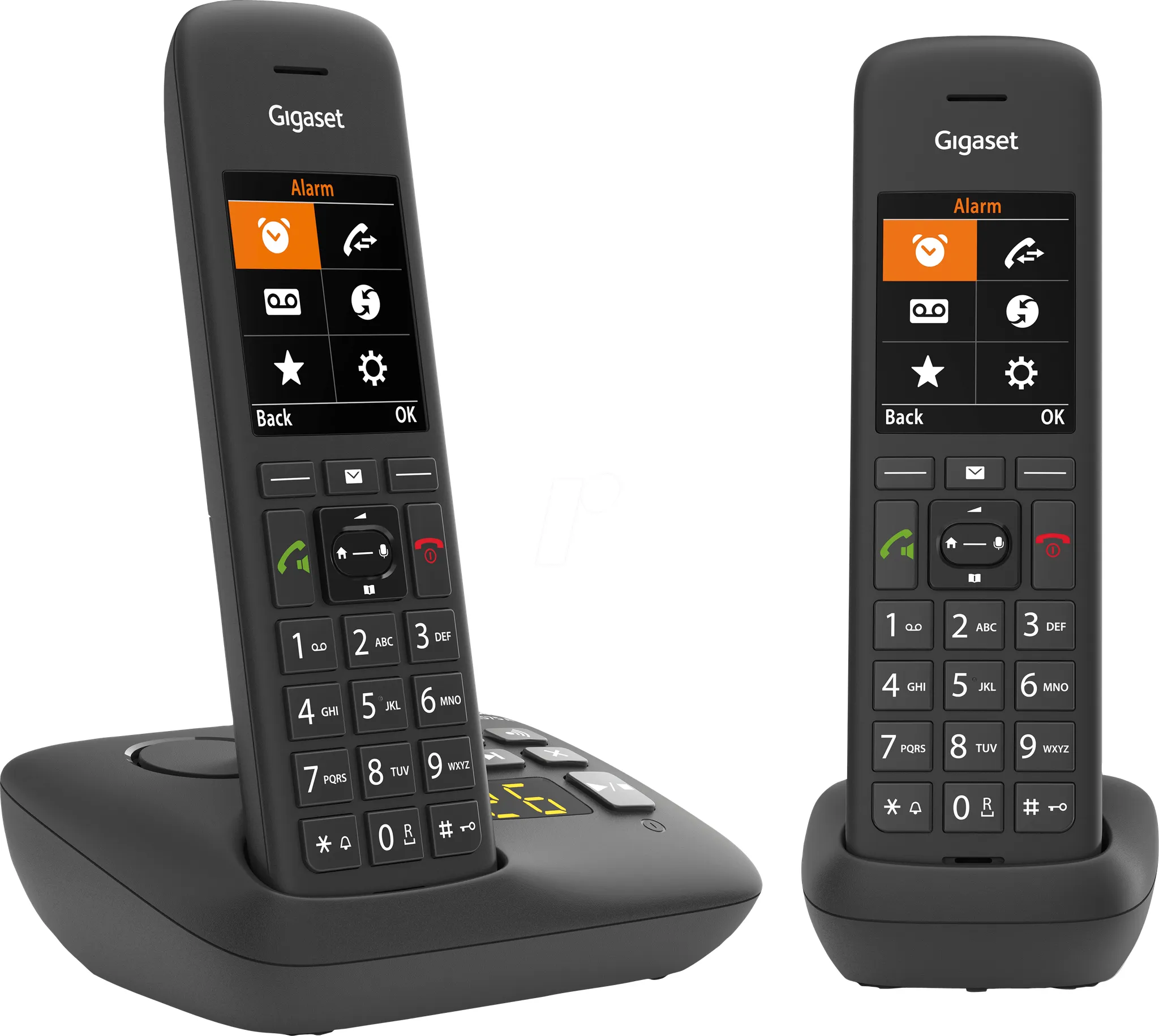 GIGASET C575ADSW - DECT Telefon, 2 Mobilteile, Anrufbeantworter, schwarz