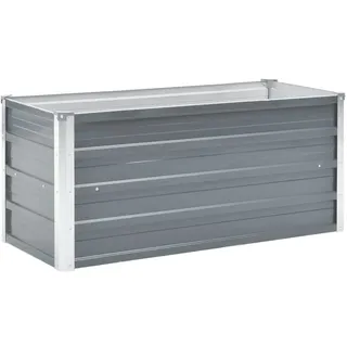 vidaXL Garten-Hochbeet verzinkter Stahl 100 x 40 x 45 cm Grau