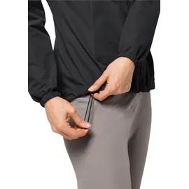 Jack Wolfskin Stormy Point Regenjacke Damen Schwarz M