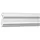 PROFHOME DECOR Wand- und Friesleiste Stuckleiste Weiß 2 St. 200 x 2,5 x 9,6 cm
