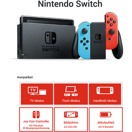 Nintendo Switch neon blau/rot 2022