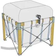 Fröling Pellets-Variosilo 2,90 x 2,90m Inhalt 6,0 - 8,8t