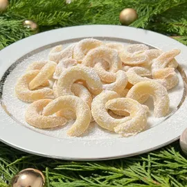 Zenker Backblech klein Sparkling Christmas, Vanillekipferl