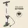 Prophete Alu-Fußstandpumpe m. digitalem Manometer orange/weiß