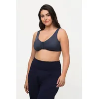 Ulla Popken Damen, Bustier, Vorderverschluss, Cup C/D-E/F, schwarz, 90 - 90F, Synthetische Fasern/Elasthan,