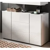 inn.furn Waschbeckenunterschrank weiß Hochglanz 80 cm Larik