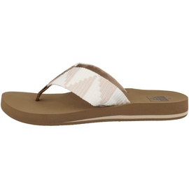Reef Spring Woven Flipflop, Sand, 36
