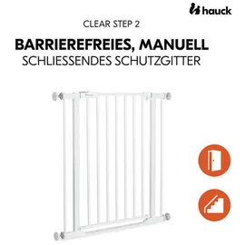 hauck Treppenschutzgitter Clear Step 2 75-80 cm Weiß