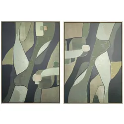 Bild Home ESPRIT grün abstrakt Moderne (2 Stück)