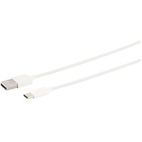 S-Conn USB Lade-Sync Kabel USB-A/USB-C, weiß, 0,5m (14-13040)