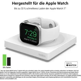 Belkin tragbares Schnellladegerät für die Apple Watch weiß WIZ015btWH