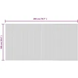 vidaXL Teppich, Rechteckig Dunkelbraun 100x200 cm Bambus