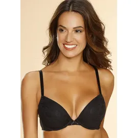 PETITE FLEUR Push-up-BH Damen 2xweiß+1xschwarz Gr.70C