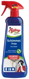 POLIBOY Schimmelentferner Schimmel Stopp, Chlorfreier Schimmelentferner zur Beseitigung von Schimmel, Pilzen und Algen, 500 ml - Sprühflasche