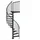DOLLE Spindeltreppe Gardenspin 246,0-282,0 cm Metall