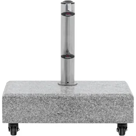 Doppler Balkon Granitsockel 25 mit 4 Rollen