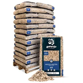 Galamio Holzhackschnitzel Fallschutz 60l x 39 Sack 2340l Palette - 2340 l