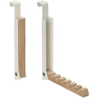 Relaxdays Türgarderobe klappbar 2er Set, zum Einhängen, Türhaken 6