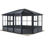 Sojag Charleston 3,84 x 3,84 m inkl. Seitenteile anthrazit