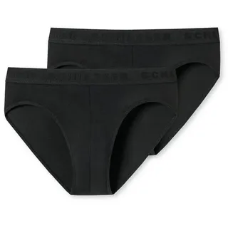 SCHIESSER Slips 2er-Pack Basic Kids in Schwarz | Gr.: 152