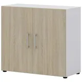 Röhr-Bush röhr Aktenschrank direct.office, 859S221000 sonoma-eiche, weiß 1 Fachboden 80,0 x 33,5 x 72,0 cm