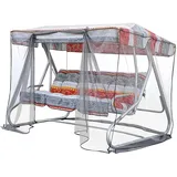 Dajar Patio Moskitonetz für Hollywoodschaukel 234 cm Insektenschutz Mückennetz Outdoor mit Befetigungsschnüren