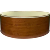 Waterman Stahlwandpool rund 350x120 cm, inkl. Skimmer Holzoptik, Folie
