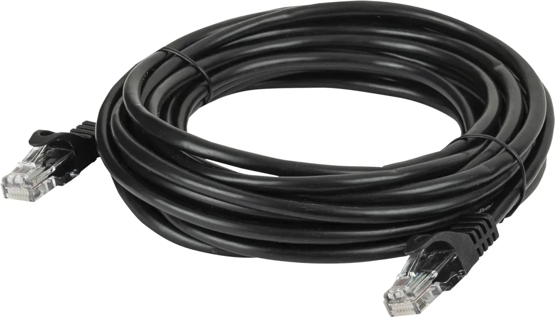 DAP Cat5e Cable - U/UTP Black 75 cm - Schwarz