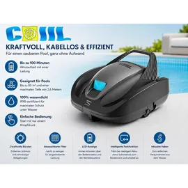 Coil Poolroboter schwarz bis zu 85 m2