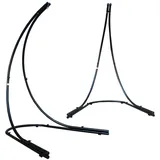 AMANKA Bis 150kg: XL Hängesessel Gestell Outdoor - 210cm Ständer für Hängestuhl Garten