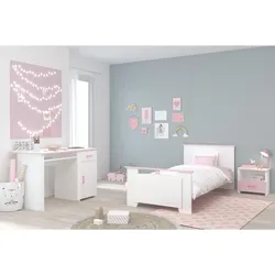 Parisot Kinderzimmer-Set "Biotiful 15" 3-tlg Weiß-Rosa
