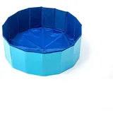 ZPLuz Hundepool, PVC-Haustier-Schwimmbad, strapazierfähig, faltbar, Haustier-Schwimmbad, Größe optional, rutschfeste Badewanne (blau, 60 x 20 cm)