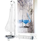 Infactory Goetheglas: Historisches Goethe-Barometer aus Glas (Pinkelbarometer, Retro-Wetterstation Barometer, Thermometer)