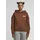 pequs Hoodie bedruckt Braun L