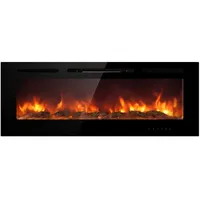 Divina Fire Elektrischer Kamin, eingebauter Wandkamin CHICAGO L101,6 x T14 x H54,6