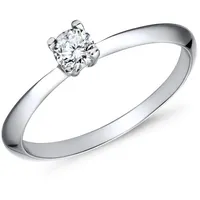 JEWLIX Verlobungsring Dezenter Verlobungsring aus 925 Silber mit Zirkonia von JEWLIX VR0009 50