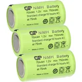 GP 3 x GP GP75AAH Akku 2/3AA Mignon NiMH Akku 1,2V 750mAh