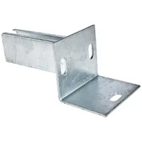 GAH Alberts Alberts Pfostenträger für Zaunpfosten 60 x 40 mm zA auf Randstein verzinkt