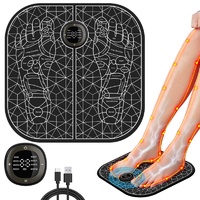 TKMARS Fußmassagegerät Fussmassagegerät Elektrisch Akupressur-Fußkissen mit 8 Modi, 19 Einstellbaren Intensitätsstufen (Wiederaufladbar)