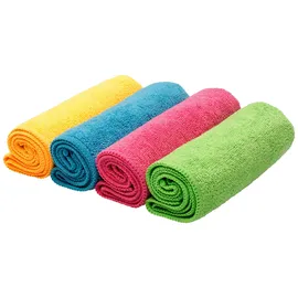 Vileda COLORS MULTI PACK Mikrofasertücher 60 °C waschbar, 4 St.