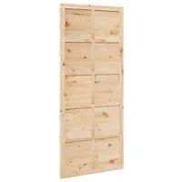 vidaXL Zimmertür 80 x 2,5 x 208 cm Scheunentür Natur 80x2,5x208 cm Massives Kiefernholz