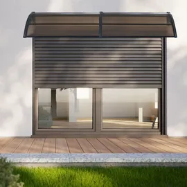 [en.casa] Vordach Mellerud 300 x 100 cm braun