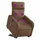 vidaXL Massagesessel mit Aufstehhilfe Polyester 89,5 x 95,5 x 89,5 cm Braun elektrisch